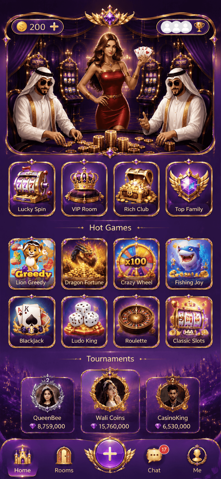 Sawti games & rooms